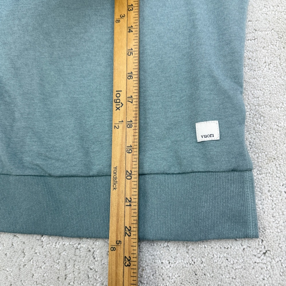 Vuori Halo Modern Crew Pullover Women Size S Sage Green Heather VW241 Sweatshirt - Picture 7 of 9